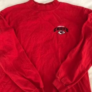 KC Chiefs Large Red Long Sleeve Shirt